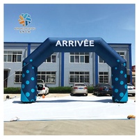 Arche gonflable personnalisée de haute qualité avec impression de logo, arche gonflable de ligne d'arrivée pour la publicité d'événements en extérieur