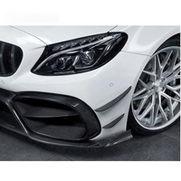 Pare-chocs avant de haute qualité en fibre de carbone, adapté aux Mercedes-Benz Classe C W205 et C63.