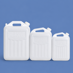 Conteneur à vin en plastique PE de qualité alimentaire avec couvercle à vis, bidon semi-transparent de 1L à 25L <span class=keywords><strong>pour</strong></span> le stockage d'<span class=keywords><strong>eau</strong></span>, de boissons et de sauces - Product Image 1