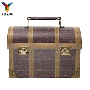 Luxury Package Suitcase Recycled Favors Storage Cardboard Treasure Chest Printing Colorful Paper Box