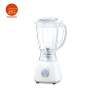 Mixeur de Table Électrique de Luxe à Commande par Bouton, Faible Bruit, Vitesse Variable, Automatique, pour Smoothies et Broyage de Glace, en Plastique, 400W