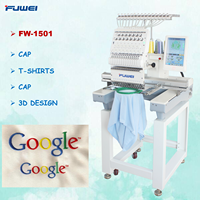 Machine à broder domestique Fuwei de haute qualité à une tête pour veste, polo, broderie 3D de chapeau