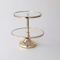 Support à gâteau rond QD-GREEN S-120 en autres matériaux, compatible lave-vaisselle, présentoir à dessert en verre pour mariage, anniversaire, fête, cuisine