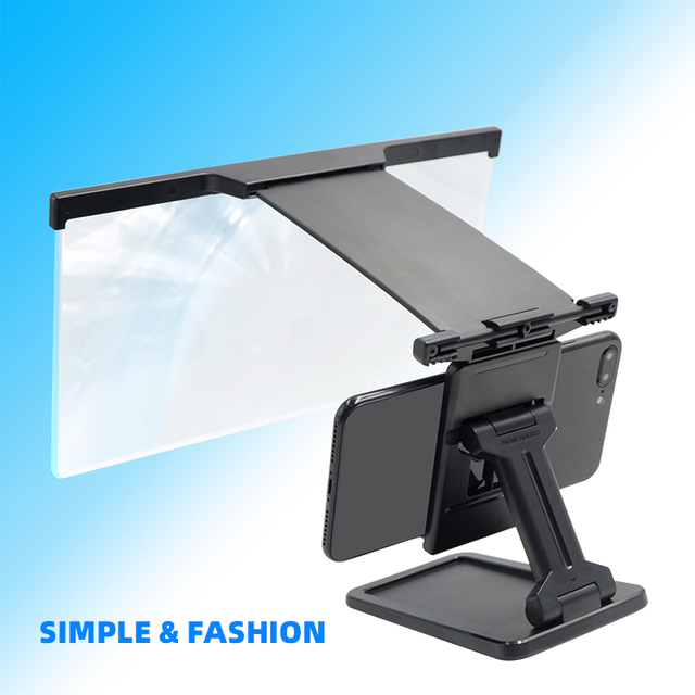 Mobile Phone Holder Video 12 Inch 3D Magnifying Desk Folding Amplifier Mobile Phone Screen Magnifier