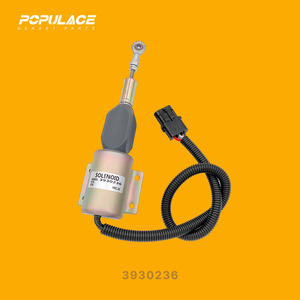 Populace Stop Solenoid 3930236 For Diesel <b>Generator</b> Fuel Cut Off Valve - Product Image 1