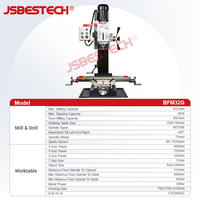Machine de perçage et de fraisage multifonctionnelle BFM32G Machine de fraisage et de perçage universelle