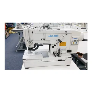 Máquina de coser Industrial con conector, JK-781 de agujero de botón recto