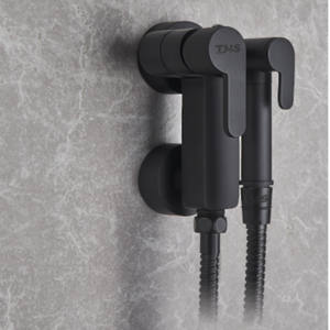 Juego de grifería higiénica negra para ducha íntima |   Montado en la pared |   THS Thermostyle ® - Product Image 3
