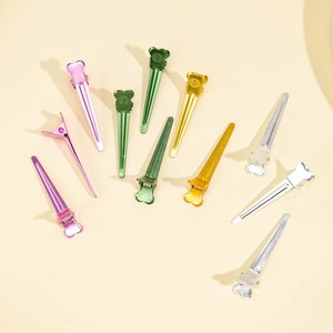 Colored Hair Positioning <b>Clips</b> 12 Cm Metal Heart Shaped Multifunction Styling <b>Clips</b> For Daily Use - Product Image 2