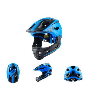 <span class=keywords><strong>Casco</strong></span> de Ciclismo <span class=keywords><strong>MTB</strong></span> Integral de Alto Rendimiento y Diseño Elegante para Descenso, Ajustable para Niños y Adolescentes, PC+EPS - Product Image 1