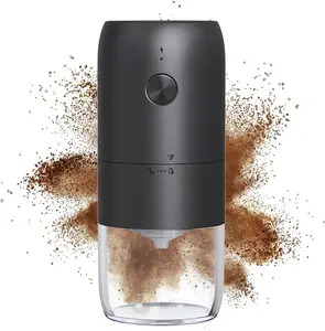 New Design Portable Rechargeable Coffee Grinder Spice Grinder Coffee Maker Brewing Electric Travel Usb Plastic Color Box 13 3.7