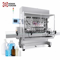 Machine de remplissage automatique pneumatique à 10 têtes pour bouteilles de produits chimiques, détergents visqueux et savons industriels