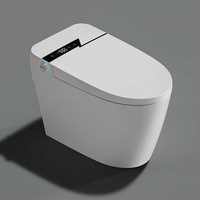 WC intelligent tout-en-un en céramique à siphon à jet de chaleur instantané multifonction avec capteur entièrement automatique – Ensemble de toilettes sanitaires pour salle de bain