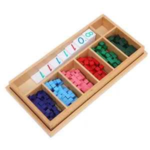 HOYE CRAFT Wooden Math Games Toys Decimal Fraction Material set Montessori Mathematics teaching aids for children