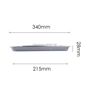 Cestas de aluminio perforadas para asar carne, paquete de 20, 13 <span class=keywords><strong>x</strong></span> 8.6 pulgadas, bandejas desechables de papel de aluminio de grado alimenticio para barbacoa - Product Image 6