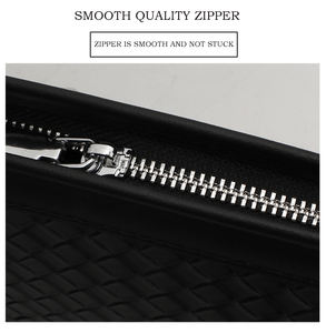 Borsa <span class=keywords><strong>pochette</strong></span> in <span class=keywords><strong>pelle</strong></span> intrecciata portafoglio da <span class=keywords><strong>uomo</strong></span> morbida borsa personalizzata con cerniera di grande capacità Business <span class=keywords><strong>pochette</strong></span> personalizzata per gli uomini - Product Image 6