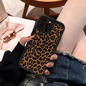 Nueva funda para teléfono con estampado de leopardo marrón, compatible con iPhone 17 Pro/14/13/12 SE, para iPhone XR/XS Max/16 - Product Image 2
