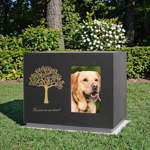 Urne Cinerarie Moderne in Legno per Animali Domestici, Versatili Cofanetti Commemorativi per Cani e Persone, per Funerali e Conservazione delle Ceneri - Product Image 3