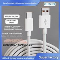 Cable de Carga y Extensión para Cámara Android, Cable de Datos USB-C Universal con Puerto Reversible (Longitudes de 2m/3m/5m/10m, PVC)