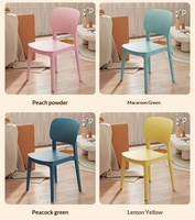 Chaise en plastique épaisse pour la maison, restaurant, table à manger, confortable pour une longue assise, usage commercial, moderne, simple, style américain