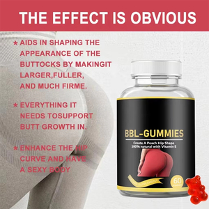 Gomitas OEM BBL para Aumento de Glúteos, Superalimento Orgánico Natural, 2 Gomitas/día, Suplementos para Aumento de Cadera para Adultos - Product Image 5