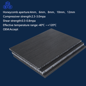 Panel Sándwich Personalizable con Aislamiento y Absorción <span class=keywords><strong>de</strong></span> Impactos, Núcleo <span class=keywords><strong>de</strong></span> Panal <span class=keywords><strong>de</strong></span> Abeja <span class=keywords><strong>de</strong></span> <span class=keywords><strong>Fibra</strong></span> <span class=keywords><strong>de</strong></span> <span class=keywords><strong>Vidrio</strong></span>, Panel Compuesto, Lámina <span class=keywords><strong>de</strong></span> Panal <span class=keywords><strong>de</strong></span> Abeja PP - Product Image 2
