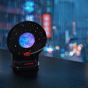 Lampada Altoparlante Stereo Subwoofer Luna Viaggio Spaziale alla Moda 2000mAh Giradischi Retrò Luce Notturna da Scrivania con <span class=keywords><strong>Ritmo</strong></span> Musicale - Product Image 5