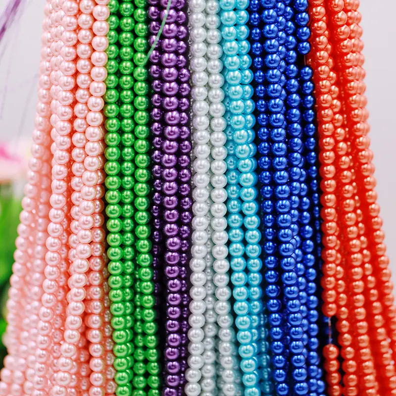 Vente directe d'usine perles d'eau douce rondes naturelles perles de bijoux différentes couleurs en vrac 6mm 8mm 10mm 12mm perles couleur perle blanche