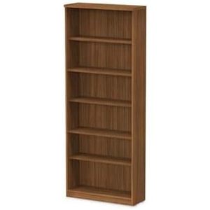 Librería moderna de seis estantes de nogal de la serie Alera Valencia, 31.75 ancho x 14 profundo x 80.25 alto - Product Image 3