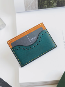 Custodia per biglietti da visita in pelle con schermo in vera pelle per uomo e donna per carte di credito - Product Image 5