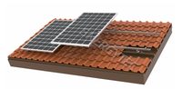 Supports de panneaux solaires en aluminium pour toits en tuiles Anodisé pour toit en tôle Installation solaire Système de montage solaire Modules PV encadrés