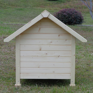 Nichoir pour chien en bois à motif uni, élégant et durable, en bois massif, pour chiots - Product Image 3