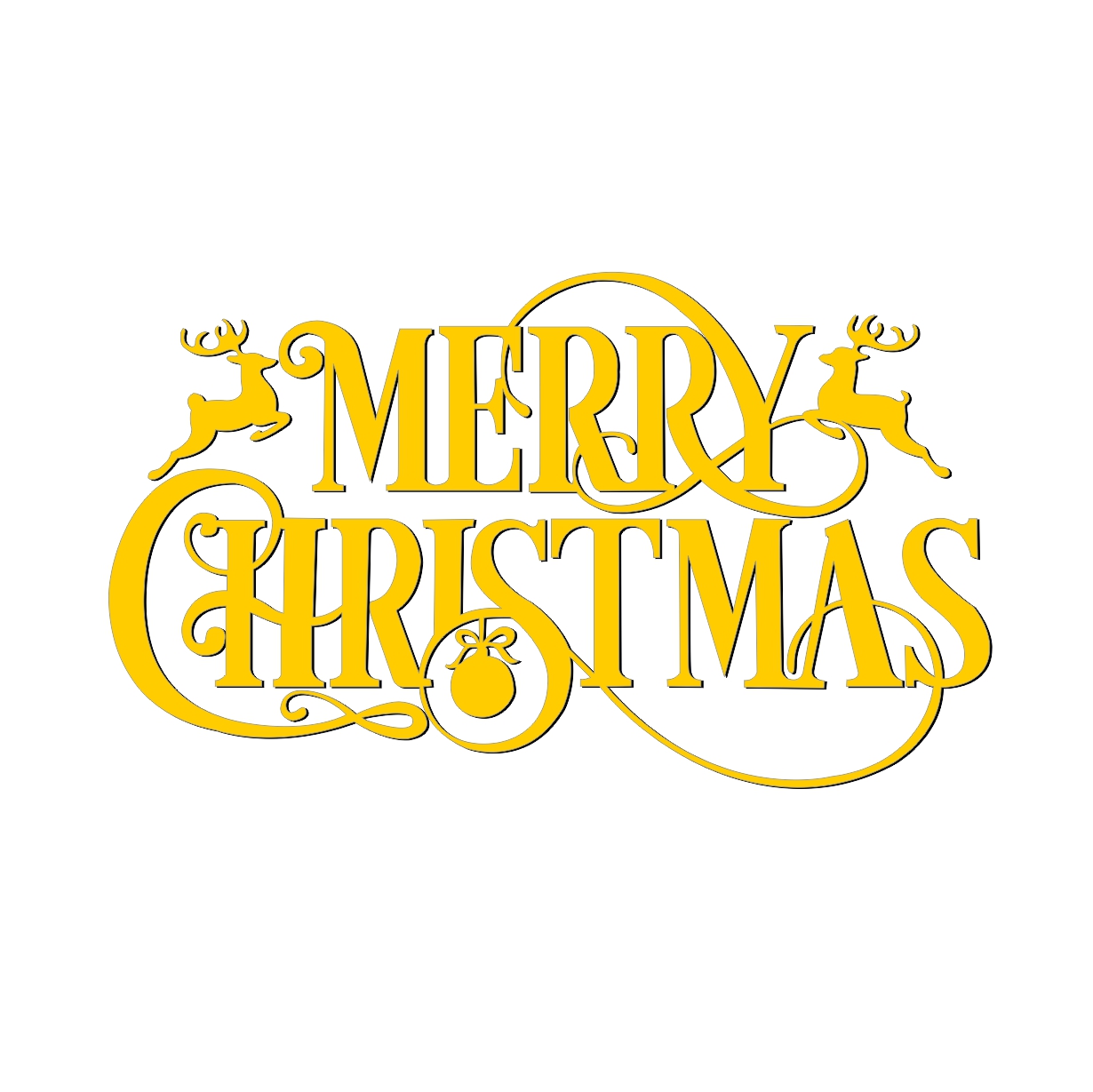 Custom die cut sticker Christmas window decals