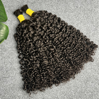 Harga grosir kualitas terbaik rambut jumlah besar Thailand keriting satu Donor mentah tidak diproses 100% rambut manusia mentah rambut keriting Birma massal