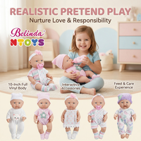 Poupées réalistes pour bébés et enfants Belinda, poupées reborn de 10 pouces en vinyle, poupées reborn réalistes pour jouer à faire semblant