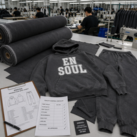 Ensemble survêtement vintage délavé à l'acide pour homme, en molleton de coton 400 GSM, coupe oversize, avec sweat à capuche et pantalon de jogging, streetwear personnalisé imprimé, fabricant