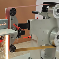 Ponceuse à bande multifonctionnelle BSF282V VFD, vitesse réglable de 0 à 32 m/s, pour le bois, le métal, les couteaux, la finition des surfaces acryliques