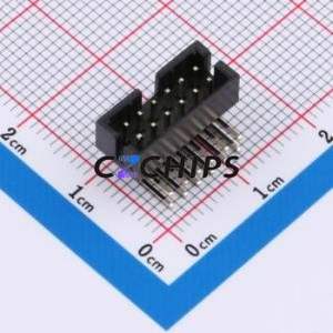 Original et nouveau HX JN2.0-2x6P WZ H6.4 trou traversant plié, puce IC de Circuit intégré P = 2mm PMIC - Product Image 1
