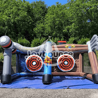 Jeu de lancer de hache gonflable de haute qualité pour événements, jeu interactif gonflable, jeu de lancer de hache gonflable