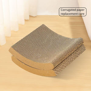 Wooden Frame <b>Scratching</b> <b>Post</b> Furniture Corrugated Cardboard Cat Hanging Raised Bed - Product Image 6
