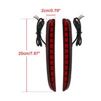 Réflecteur de freinage avec clignotant séquentiel, phare à lentille rouge de Type R LED pour Honda Civic 2016 — 2019
