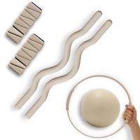 Accessoires de Pilates : Barre de musculation en silicone, anneau de cheville, ballon de yoga, ensemble de fitness pour la maison, vente en gros, logo personnalisé en usine