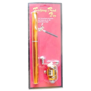 1M Indonesia Portable Pocket Small Sea Aluminum <strong>Pen</strong> Shaped Telescoping Mini <strong>Fishing</strong> <strong>Rod</strong> - Product Image 3