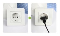 Protection de prise électrique pour bébé, norme européenne, pratique, en plastique ABS, protège-prise pour bébé, cache-prise pour chambre