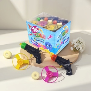 Fabricant chinois compresser tablette sifflet bonbon dur en plastique Spin cercle coloré Mini tir volant Gyro pistolet <span class=keywords><strong>bonbons</strong></span> jouet - Product Image 1