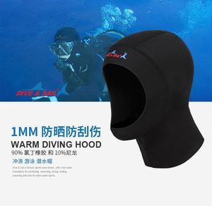 Gorro de <span class=keywords><strong>Neopreno</strong></span> de 1 mm con Logotipo Personalizado para Surf, Pesca Submarina, Buceo Libre, Natación en <span class=keywords><strong>Invierno</strong></span>, Gorro Cálido para Toda la Cabeza, Capucha de Buceo - Product Image 4