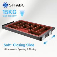 Organisateur de bijoux multi-compartiments en cuir avec tiroir, plateau de rangement pour accessoires de garde-robe