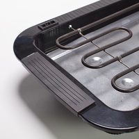 Grill de Table électrique avec poignée, anti-adhésif, 1 pièce, pour l'intérieur et Portable, sans fumée