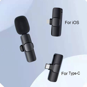 Micrófono Lavalier inalámbrico dual K9, reducción de ruido inteligente para transmisión en vivo, Radio al aire libre, micrófono, Android, iPhone C - Product Image 4