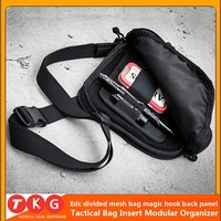 Planche adhésive tactique pour sac à mailles EDC extérieur, avec crochets magiques, fixation au dos, compatible avec les gilets, outils extensibles et organiseurs de voiture